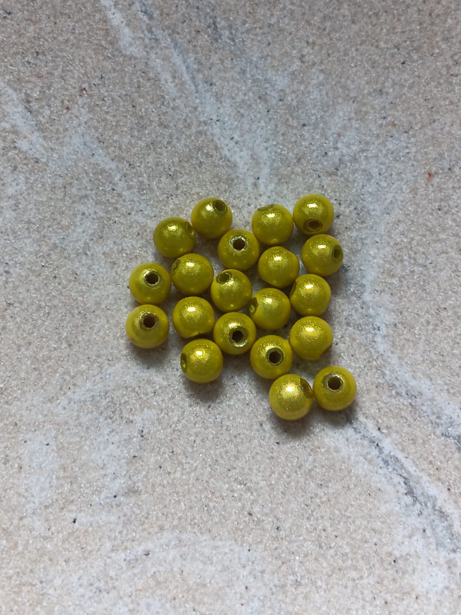 perlesetcreationbijoux - perles magiques en acrylique de 6 mm jaunes