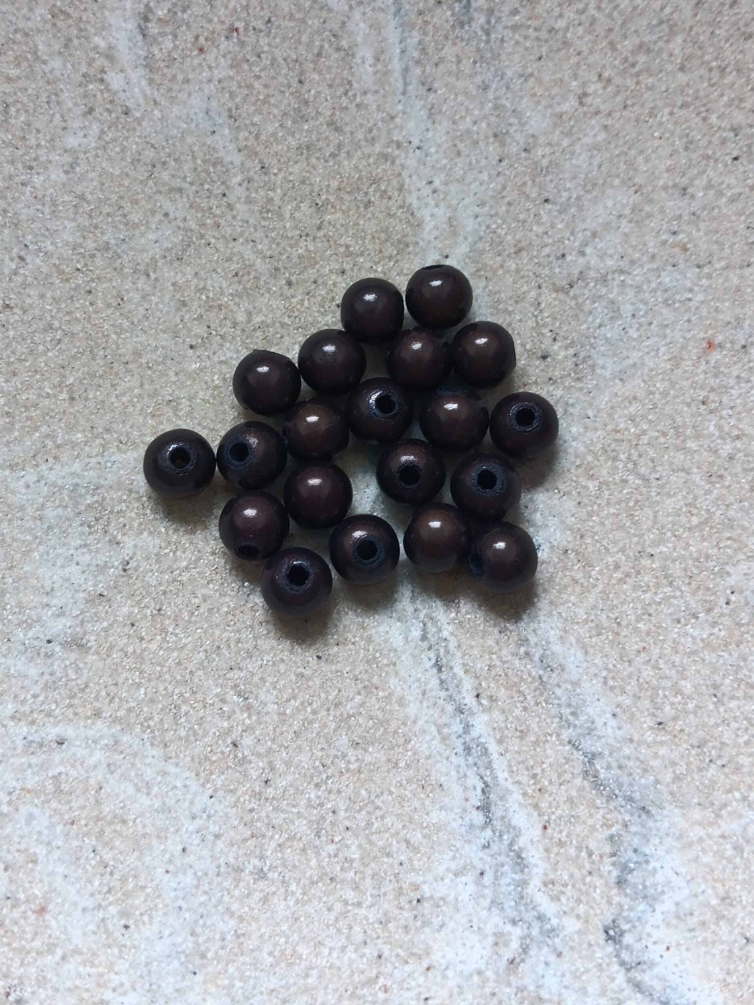 perlesetcreationbijoux - perles magiques en acrylique de 6 mm noire