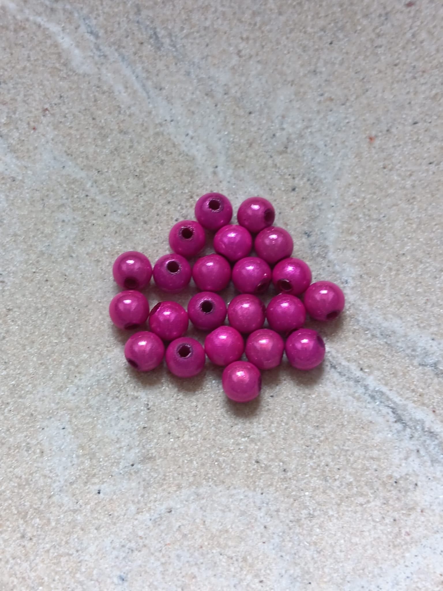 perlesetcreationbijoux - perles magiques en acrylique de 6 mm rose fuchsia