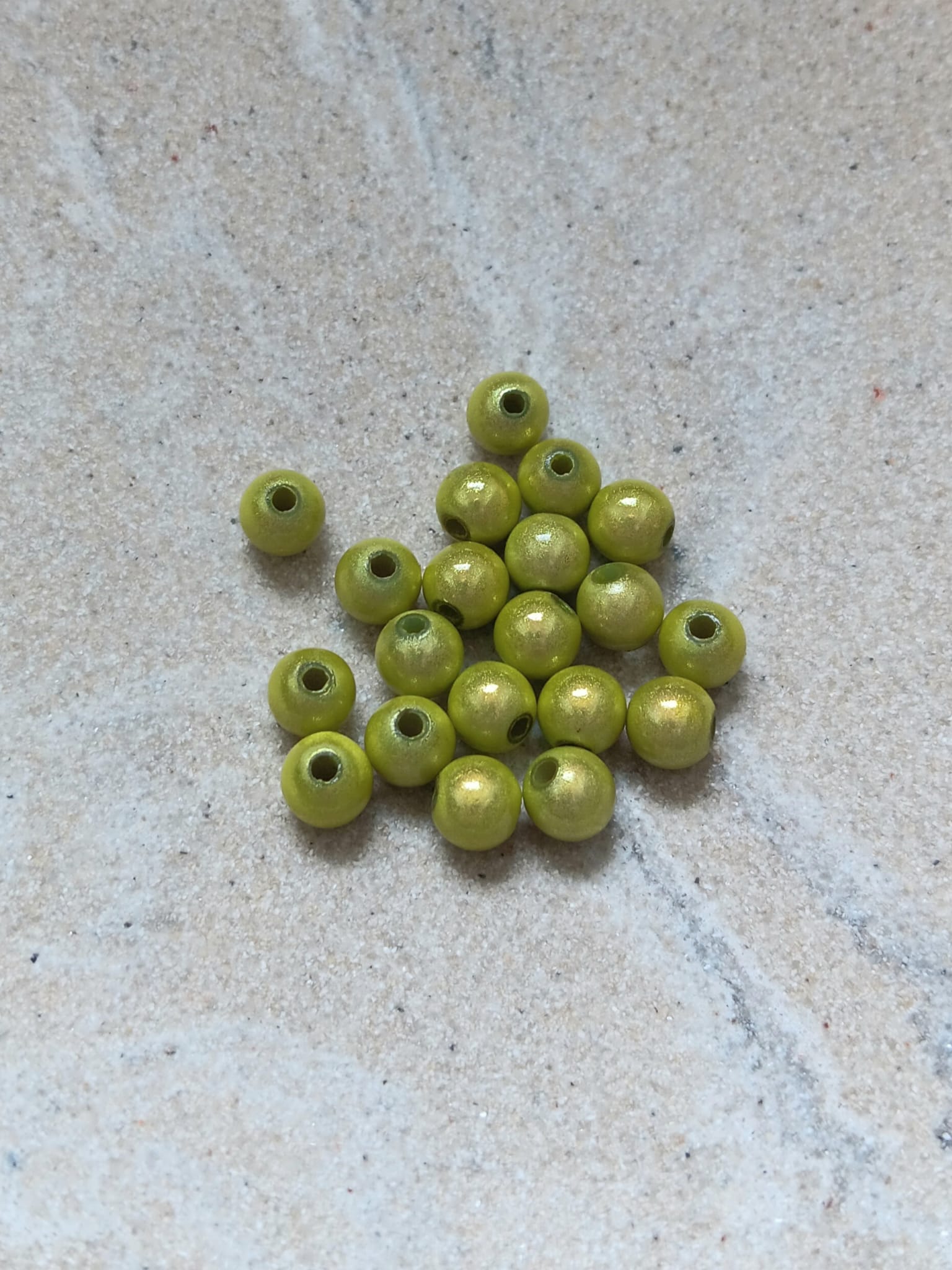 perlesetcreationbijoux - perles magiques en acrylique de 6 mm vertes