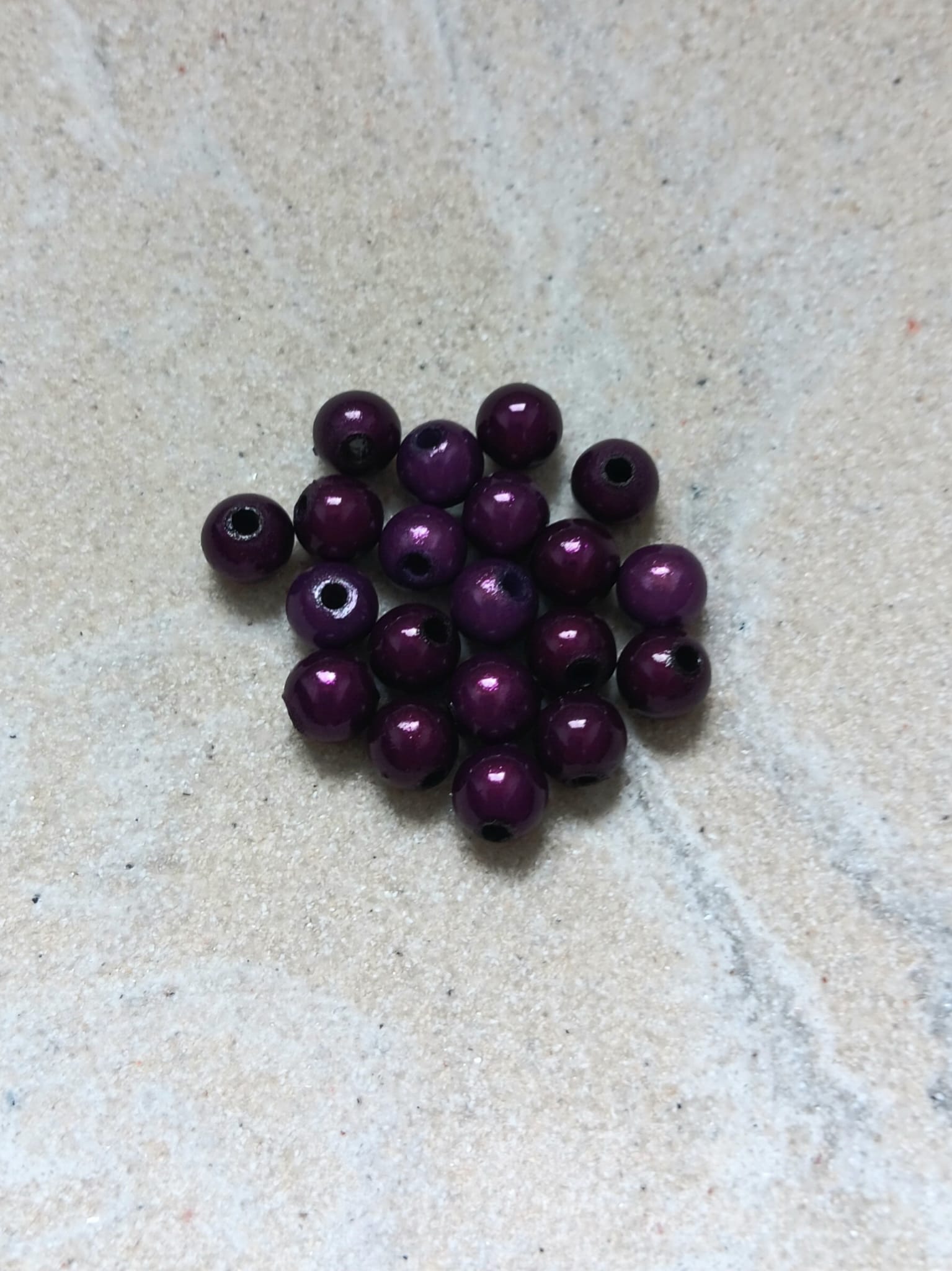 perlesetcreationbijoux - perles magiques en acrylique de 6 mm violettes