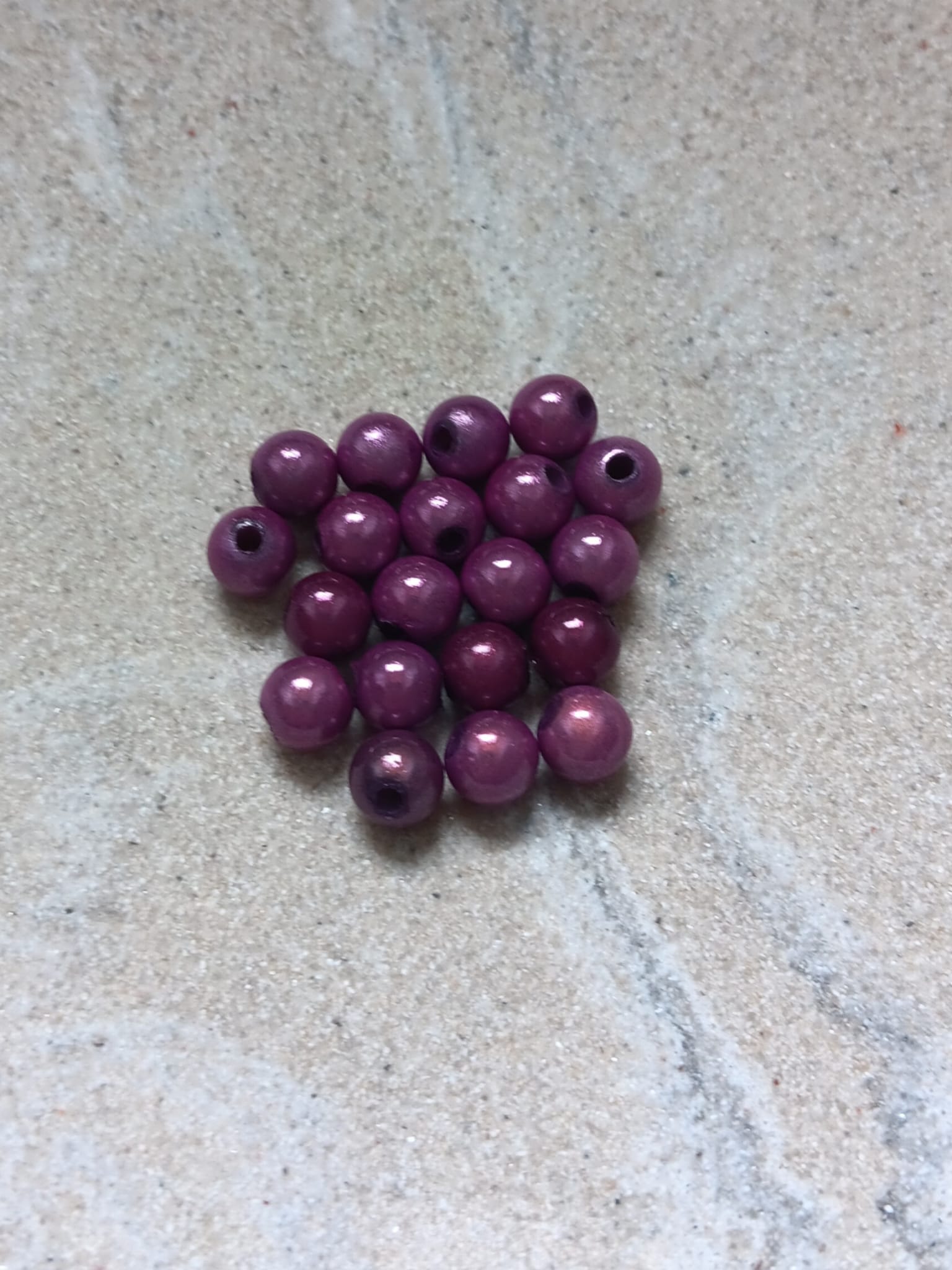 perlesetcreationbijoux - perles magiques en acrylique de 6 mm violettes