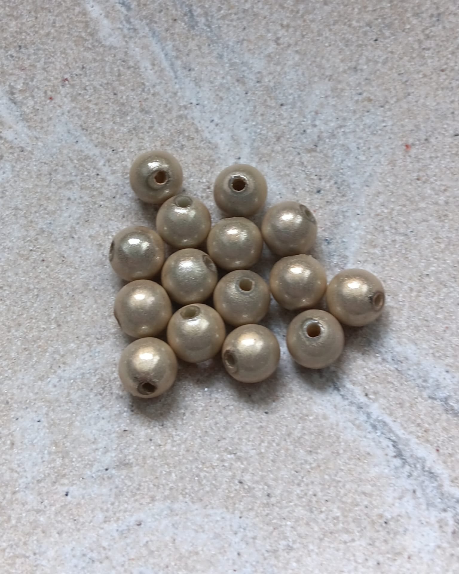 perlesetcreationbijoux - perles magiques 8 mm beige