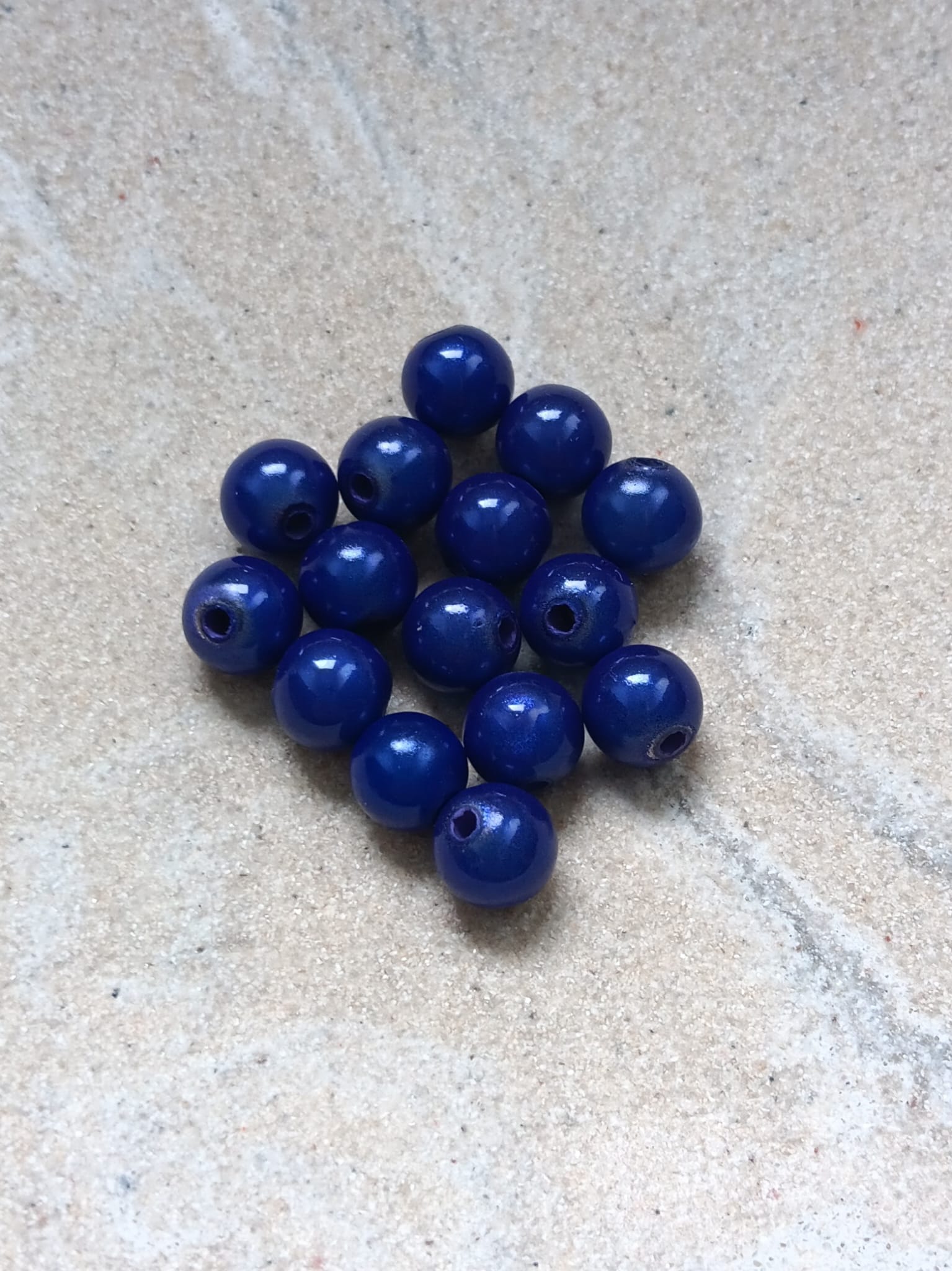 perlesetcreationbijoux - perles magiques 8 mm bleues