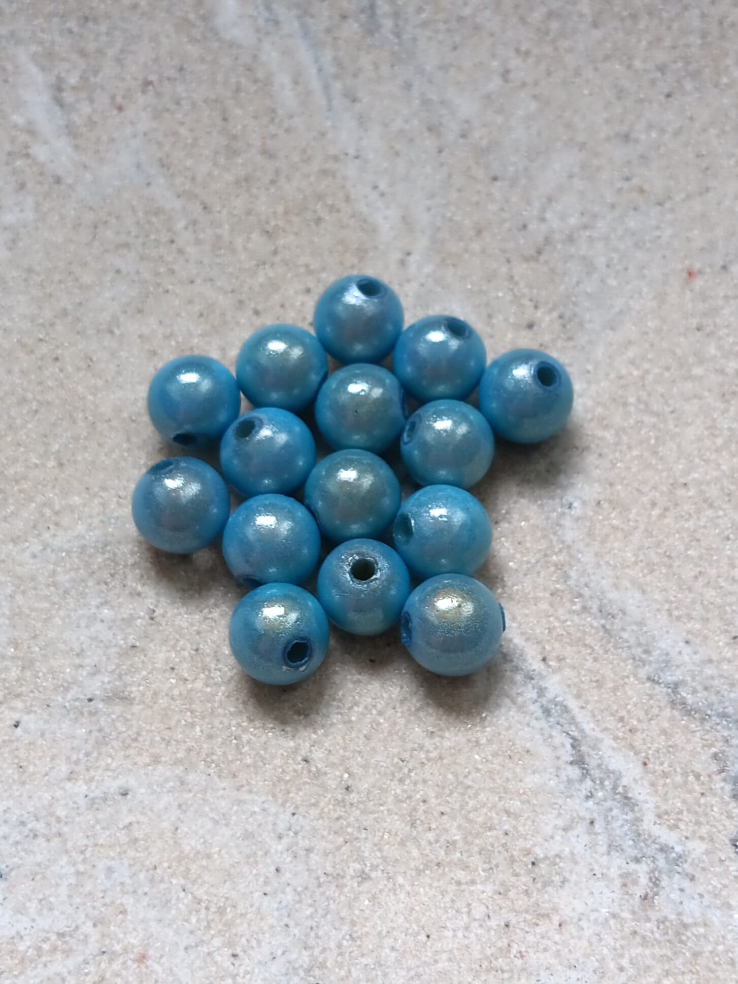 perlesetcreationbijoux - perles magiques 8 mm bleu ciel
