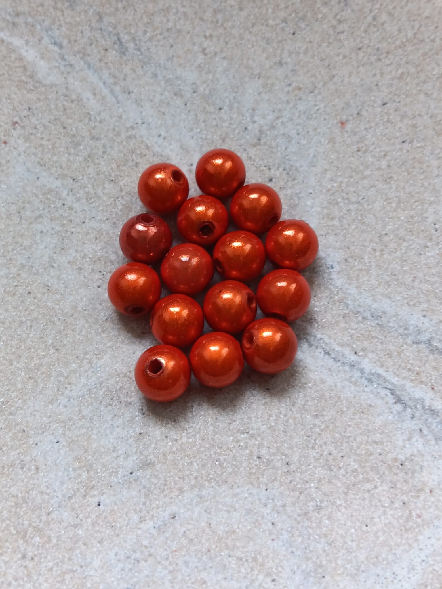 perlesetcreationbijoux - perles magiques 8 mm orange