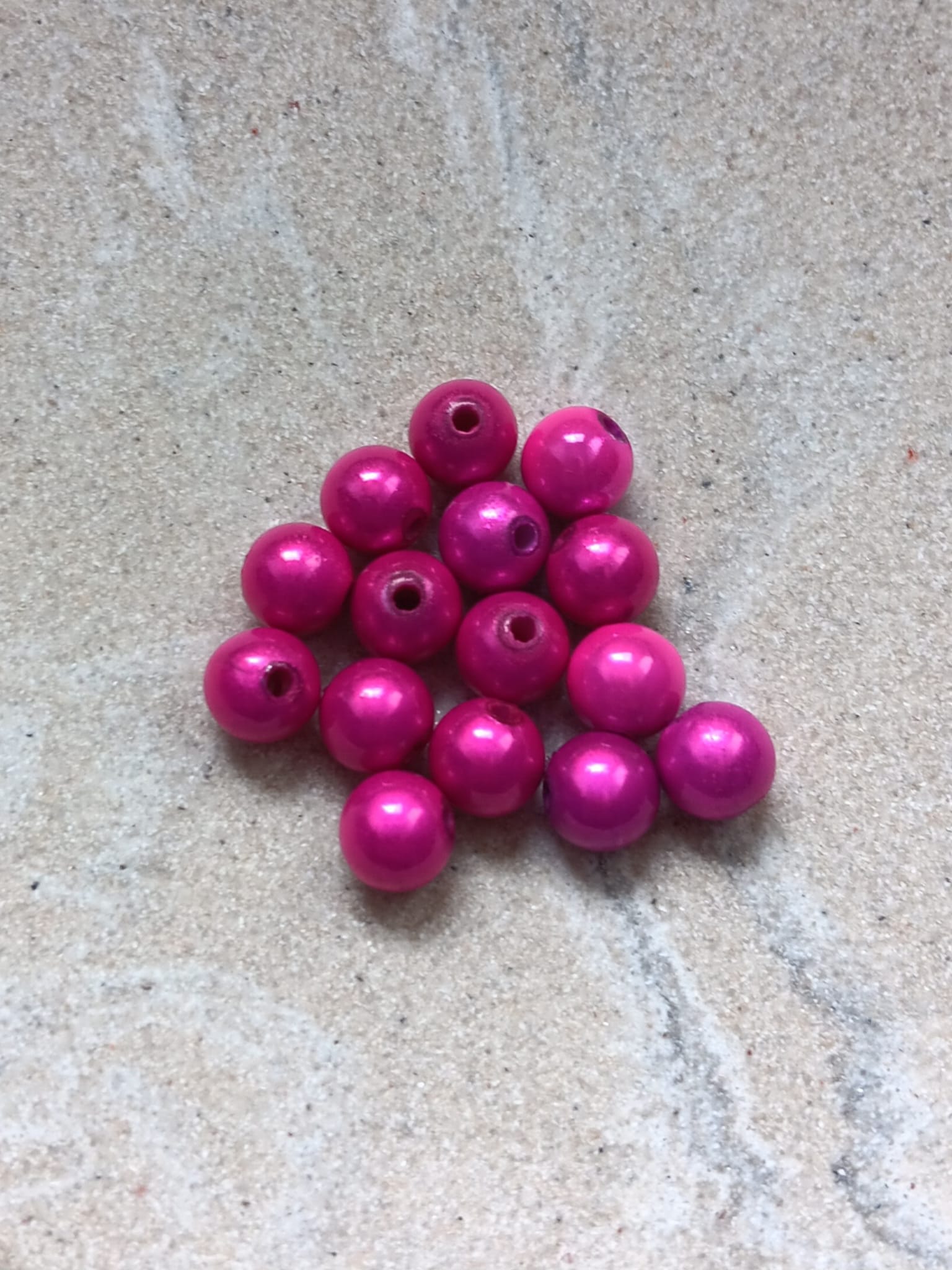 perlesetcreationbijoux - perles magiques 8 mm rose fuchsia