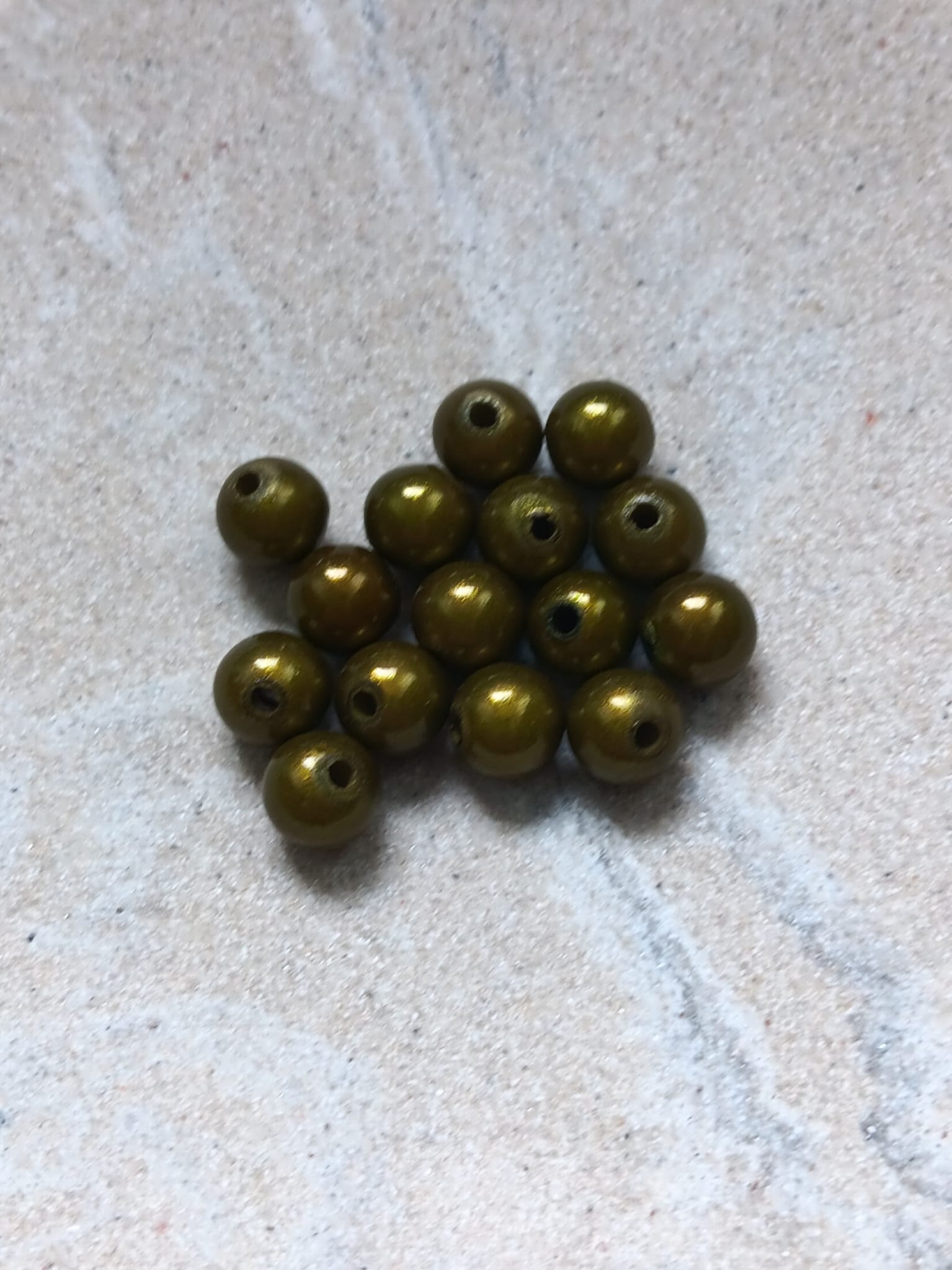 perlesetcreationbijoux - perles magiques 8 mm kaki