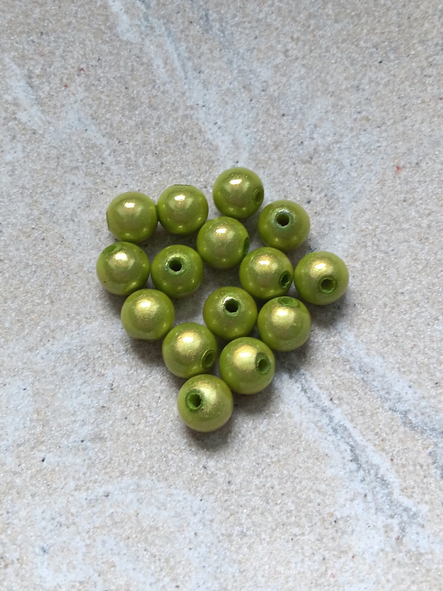 perlesetcreationbijoux - perles magiques 8 mm vertes