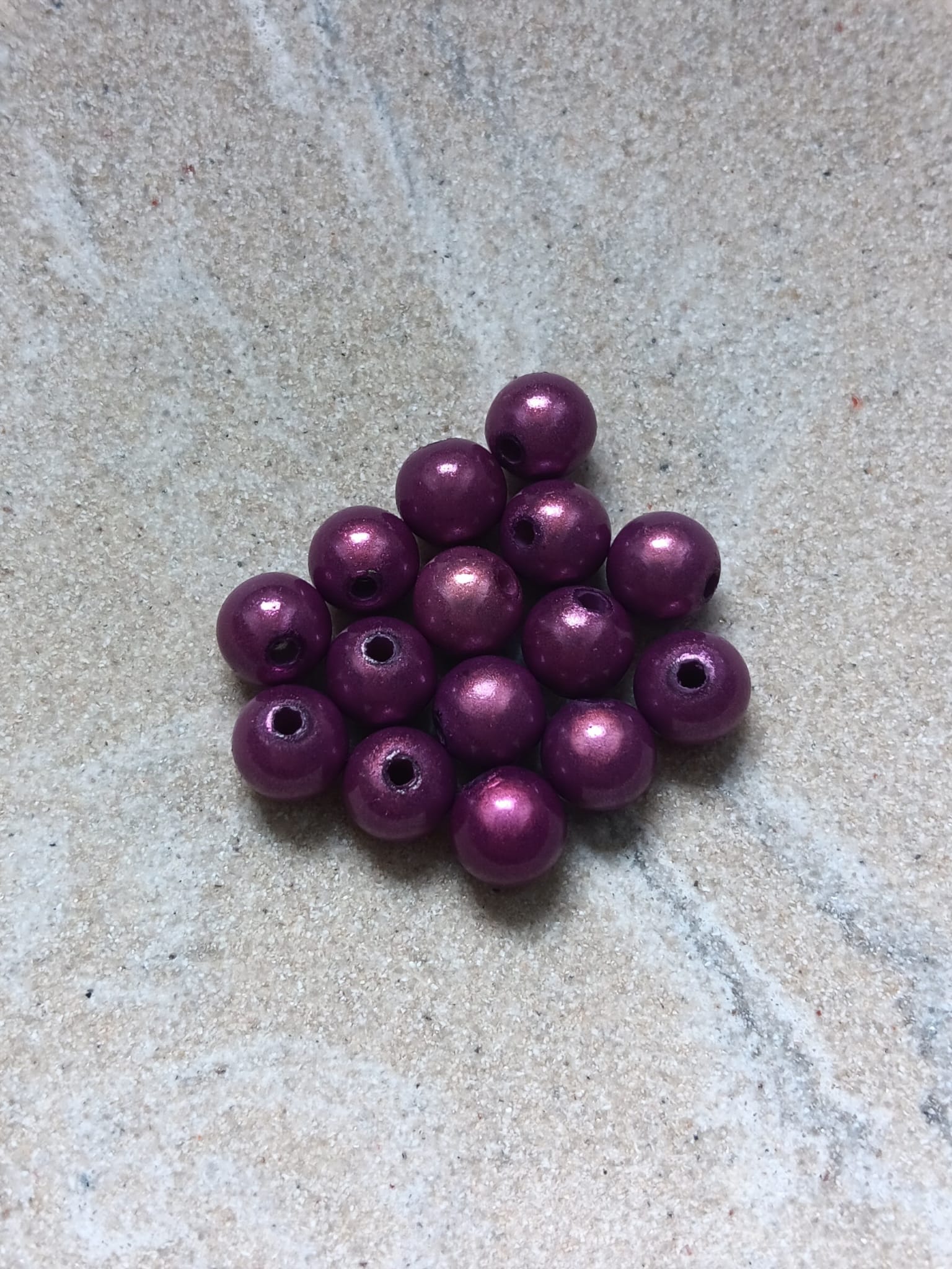 perlesetcreationbijoux - perles magiques 8 mm violettes