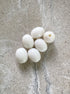 perlesetcreationbijoux - perles ovales en acrylique 13x10 mm blanc