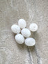 perlesetcreationbijoux - perles ovales en acrylique 13x10 mm blanc