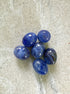 perlesetcreationbijoux - perles ovales en acrylique 13x10 mm bleu