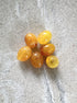 perlesetcreationbijoux - perles ovales en acrylique 13x10 mm jaune