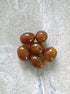 perlesetcreationbijoux - perles ovales en acrylique 13x10 mm marron