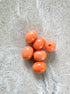 perlesetcreationbijoux - perles ovales en acrylique 13x10 mm orange