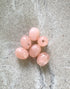 perlesetcreationbijoux - perles ovales en acrylique 13x10 mm pêche