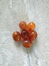 perlesetcreationbijoux - perles ovales en acrylique 13x10 mm orange