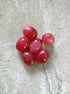 perlesetcreationbijoux - perles ovales en acrylique 13x10 mm rouge