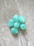 perlesetcreationbijoux - perles ovales en acrylique 13x10 mm turquoise