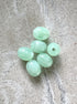 perlesetcreationbijoux - perles ovales en acrylique 13x10 mm vert 
