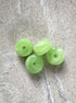 perlesetcreationbijoux - perles rondelles en acrylique 9x14 mm vert