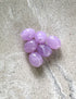 perlesetcreationbijoux - perles ovales en acrylique 13x10 mm violet