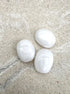 perlesetcreationbijoux - perles ovales en acrylique de 19x15 mm couleur blanche