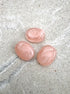 perlesetcreationbijoux - perles ovales en acrylique de 19x15 mm couleur pêche