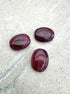 perlesetcreationbijoux - perles ovales en acrylique de 19x15 mm couleur prune
