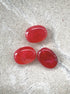 perlesetcreationbijoux - perles ovales marbrées en acrylique de 19x15 mm rouges