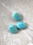 perlesetcreationbijoux - perles ovales marbrées en acrylique de 19x15 mm turquoise