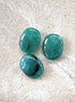 perlesetcreationbijoux - perles ovales marbrées en acrylique de 19x15 mm turquoise