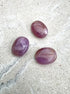 perlesetcreationbijoux - perles ovales en acrylique de 19x15 mm couleur violette