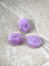 perlesetcreationbijoux - perles ovales marbrées en acrylique de 19x15 mm violettes