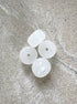 perlesetcreationbijoux - perles rondelles en acrylique 9x14 mm blanc