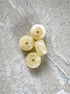 perlesetcreationbijoux - perles rondelles en acrylique 9x14 mm beige