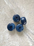 perlesetcreationbijoux - perles rondelles en acrylique 9x14 mm bleu marine