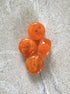perlesetcreationbijoux - perles rondelles en acrylique 9x14 mm orange