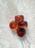 perlesetcreationbijoux - perles rondelles en acrylique 9x14 mm orange