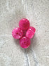 perlesetcreationbijoux - perles rondelles en acrylique 9x14 mm rose fuchsia
