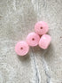 perlesetcreationbijoux - perles rondelles en acrylique 9x14 mm rose