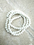 perlesetcreationbijoux - fils de perles rondelles à facettes en verre de 4x3 mm blanc