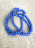 perlesetcreationbijoux - fil de perles rondelles à facettes en verre avec reflets arc-en-ciel bleu
