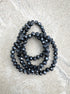 perlesetcreationbijoux - fils de perles rondelles à facettes en verre de 4x3 mm noir