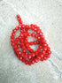 perlesetcreationbijoux - fils de perles rondelles à facettes en verre de 4x3 mm rouge