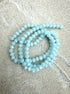 perlesetcreationbijoux - fils de perles rondelles à facettes en verre de 4x3 mm turquoise