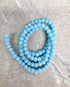 perlesetcreationbijoux - fil de perles rondelles à facettes en verre avec reflets arc-en-ciel bleu turquoise