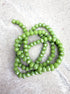perlesetcreationbijoux - fils de perles rondelles à facettes en verre de 4x3 mm vert