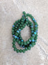 perlesetcreationbijoux - fil de perles rondelles à facettes en verre avec reflets arc-en-ciel vert